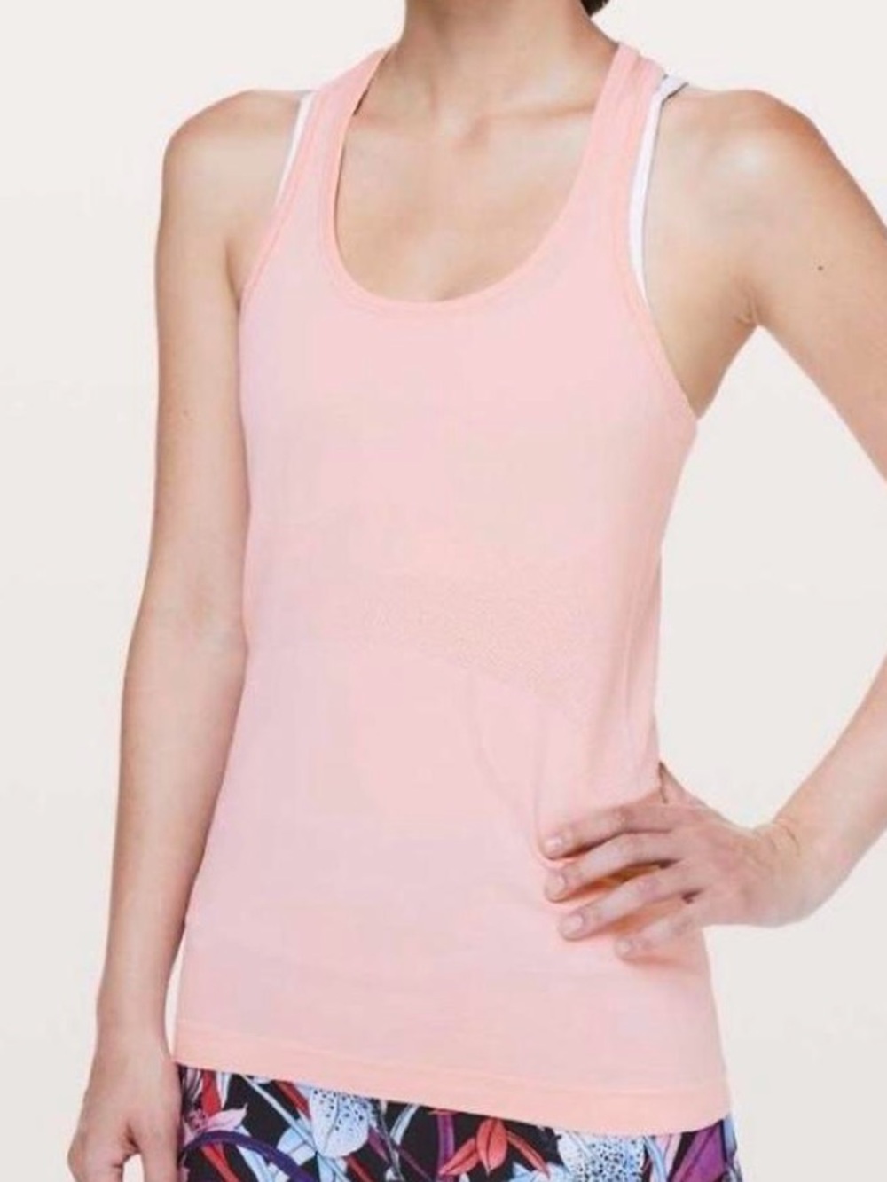 Lululemon Light Peach Racerback Tank Top